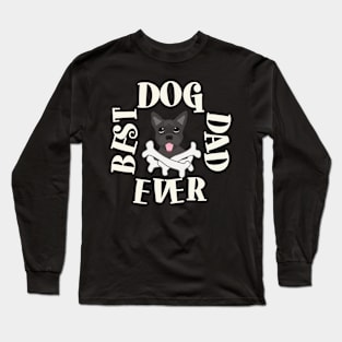 Best Dog Dad Ever Puppy Shirt Long Sleeve T-Shirt